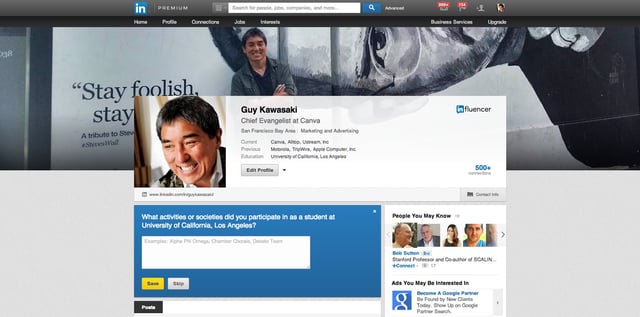 Guy Kawasaki lilnkedin profile picture.png