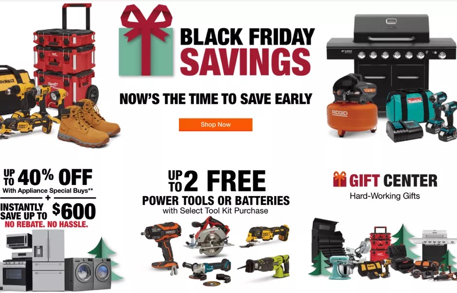 home depot black friday